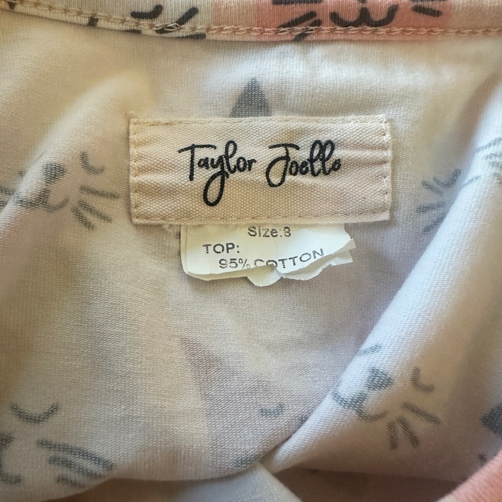 Taylor Joelle Adorable Cat Kitty Print Pink Tulle Twirl Dress 8 - Picture 7 of 7